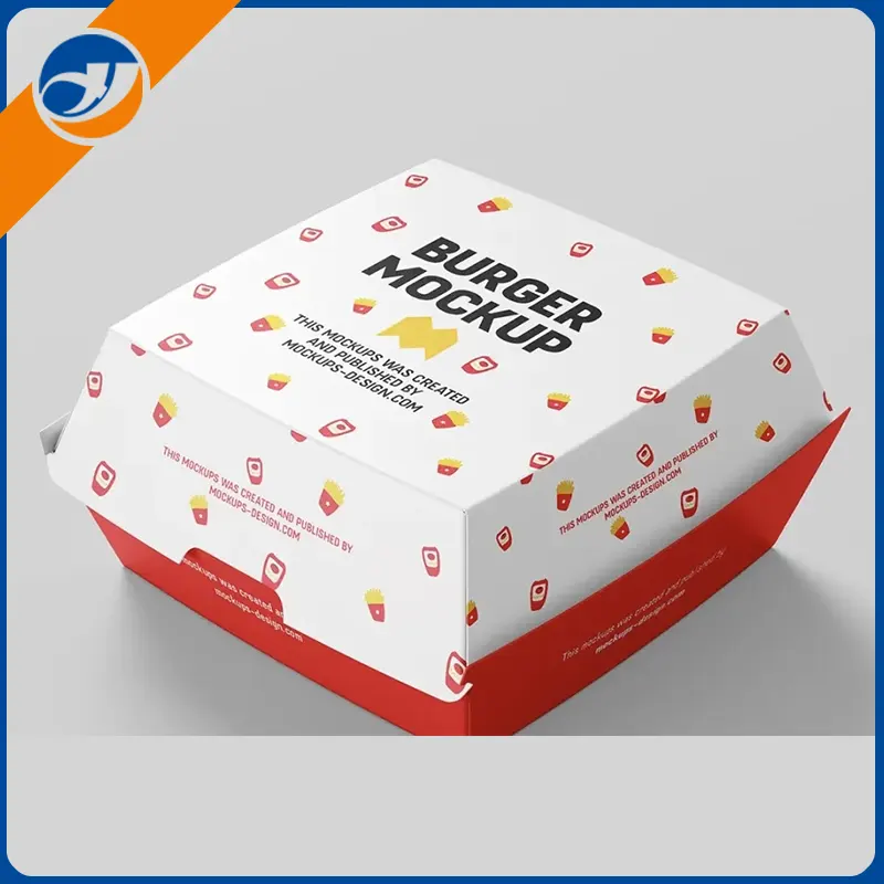 Kolorowe pudełko hamburgera
